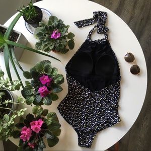 One-piece Swimsuit with flower print